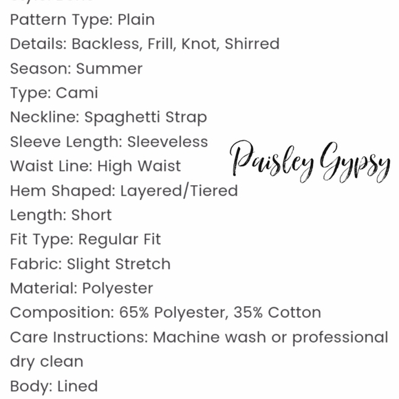 Spaghetti Strap Tiered High Waist Sun Dress - Picture 5 of 6